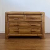 Bamboo chest of drawers