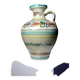 Vintage handmade ceramic jug Pont De l'Archevêque