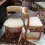 Paire de chaises traîneau 1960 Self