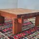 Scandinave table basse brutaliste en pin massif -  1960–1970