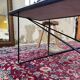 50s coffee table in metal and marble