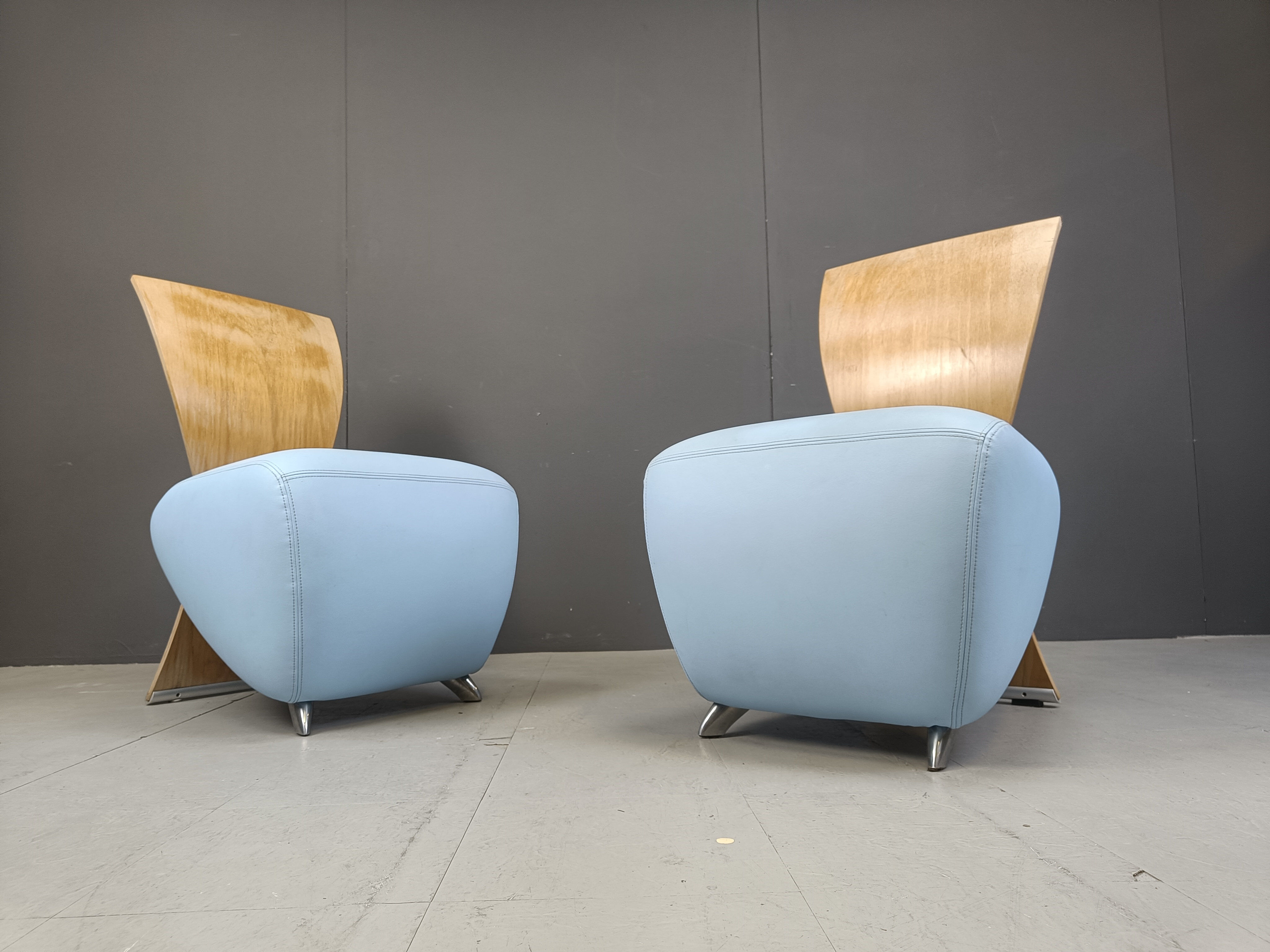 Pair of Bobo lounge chairs by Dietmar Scharping for Dauphin, 2000s