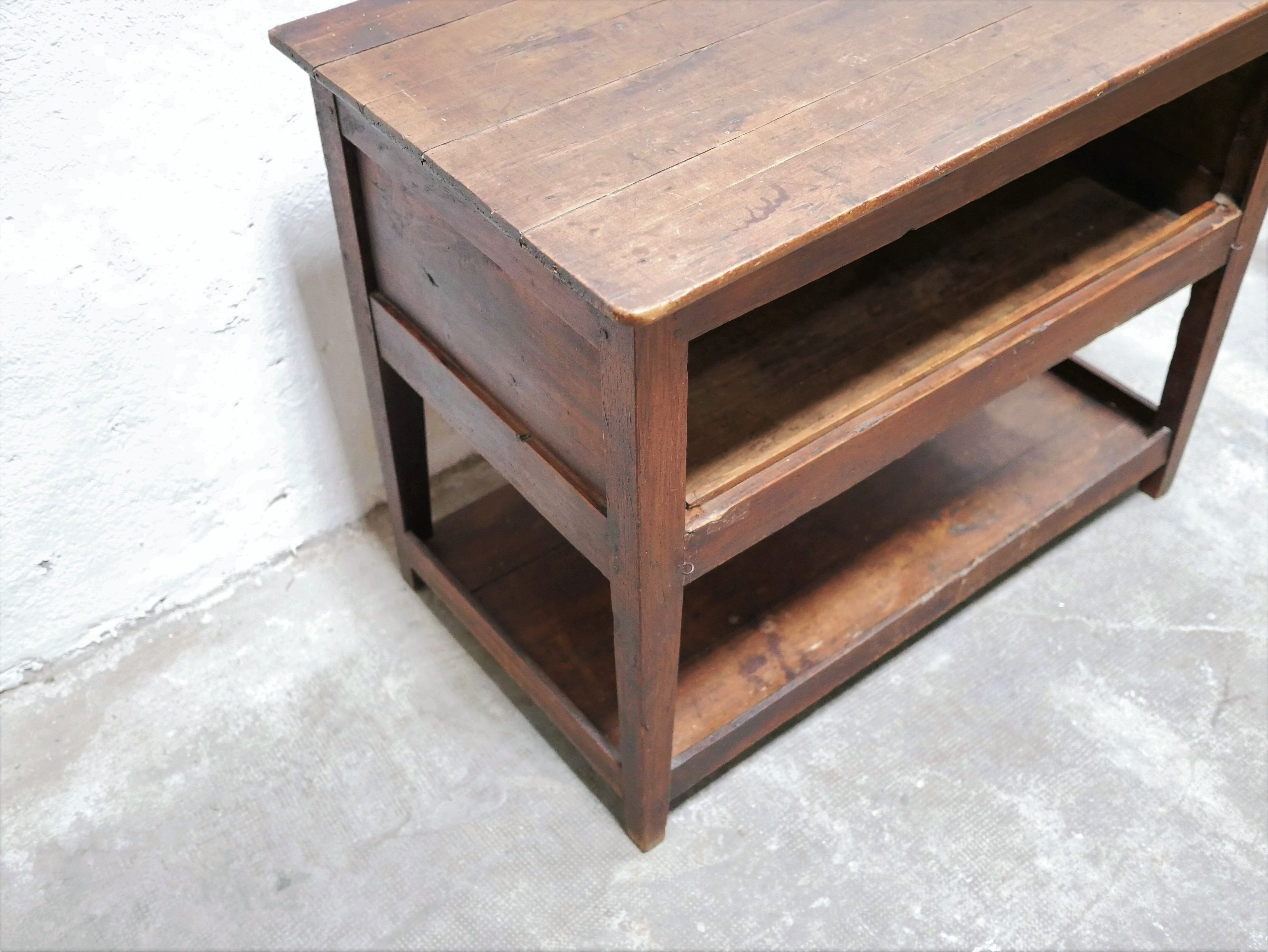 Wooden country storage cabinet