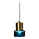 Suspension laiton et verre par Hans Agne Jakobsson 1970