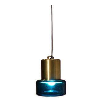 Brass and glass pendant light by Hans Agne Jakobsson 1970