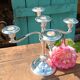 English silver candelabra candlestick
