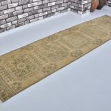 Beige Oushak Turkish Runner sku 2137