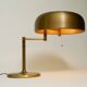 Extraordinary heavy 1960s XXL brass table lamp by Staff with a swivel joint