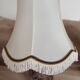 2 handmade lampshades in satin silk canvas