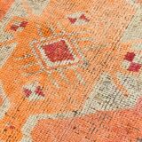 3x10 Pastel Orange Turkish Runner Rug, 102x304Cm
