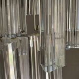 Lustre cristal italien vintage Venini trilobo