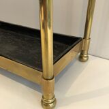 Rectangular umbrella holder in brass and cast iron. french work. around 1900