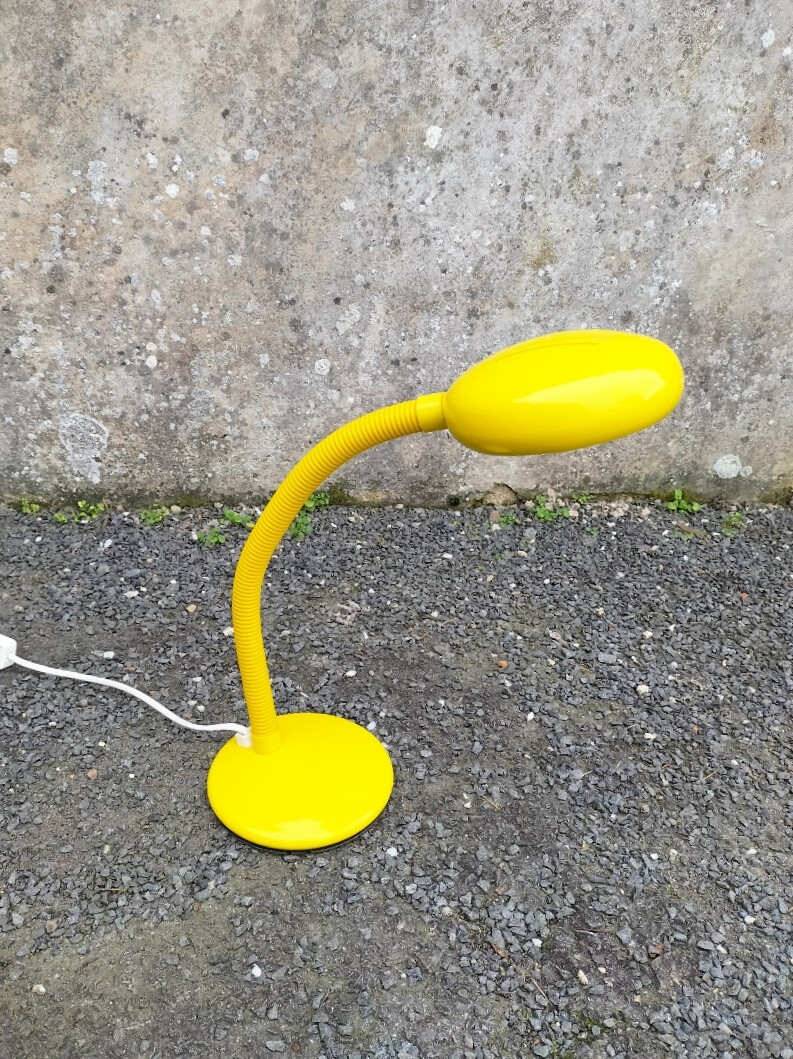 Vintage yellow Aluminor lamp