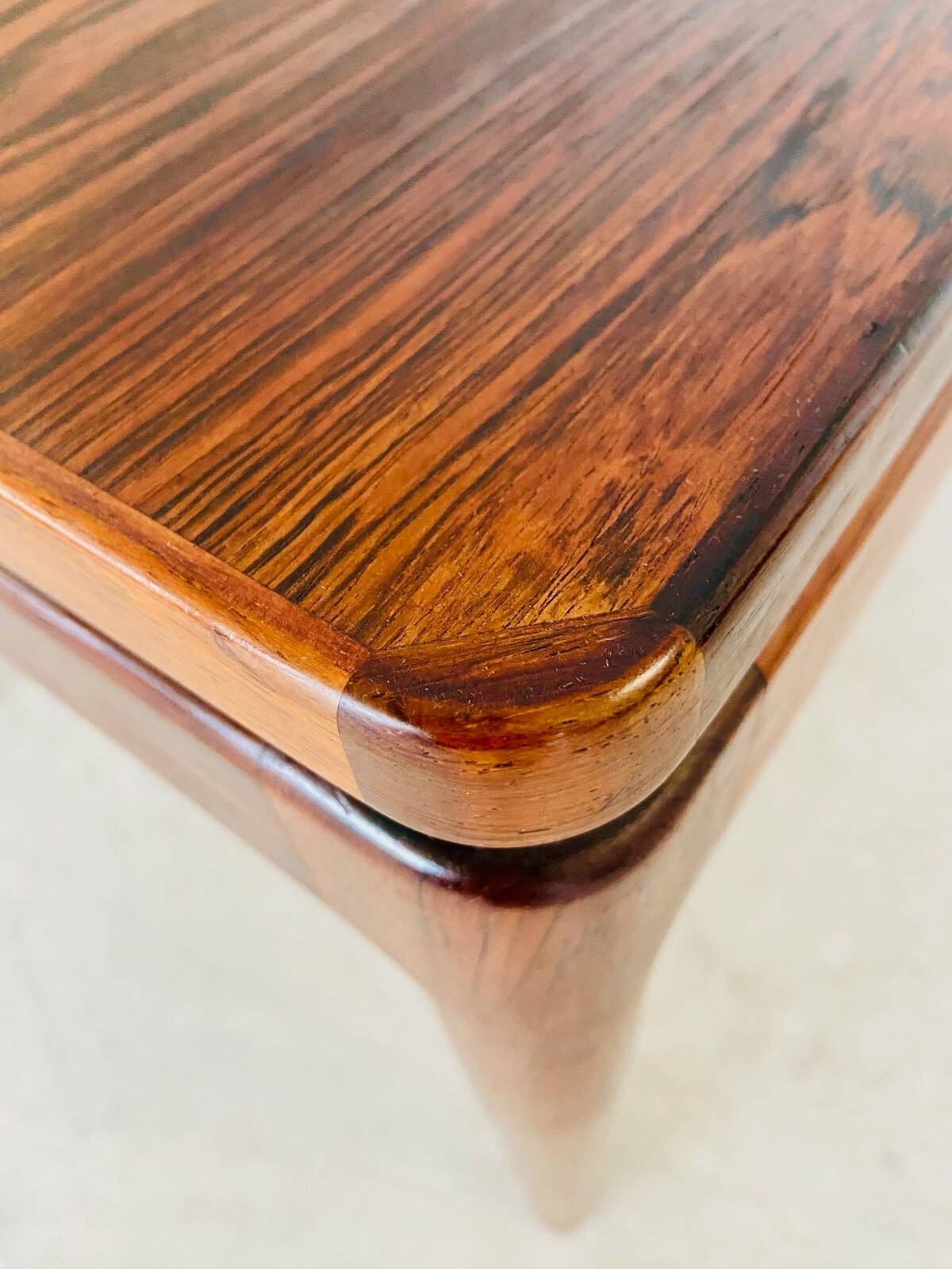 Vintage Danish mid-century rosewood coffee table 1970s