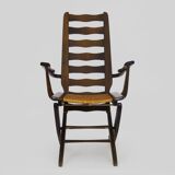 Beech armchair, deckchair by Triconfort, France 1960