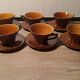 6 cups Sarreguemines, model Domino