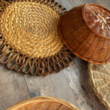 Wall composition of baskets