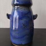 Vinaigrier in blue ceramic signed Couffil