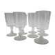 Set of 8 crystal wine glasses XIXth