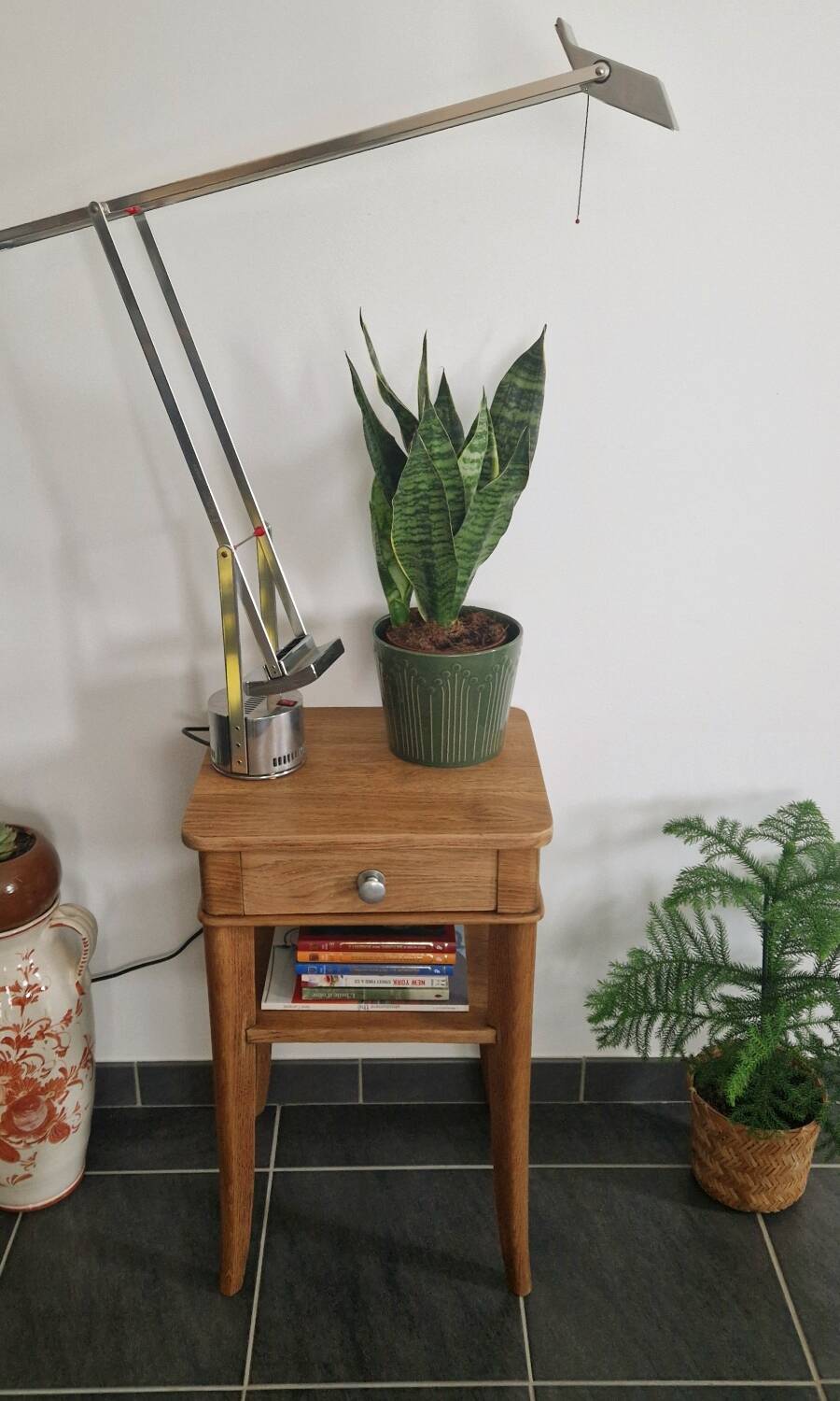 1940s oak side table