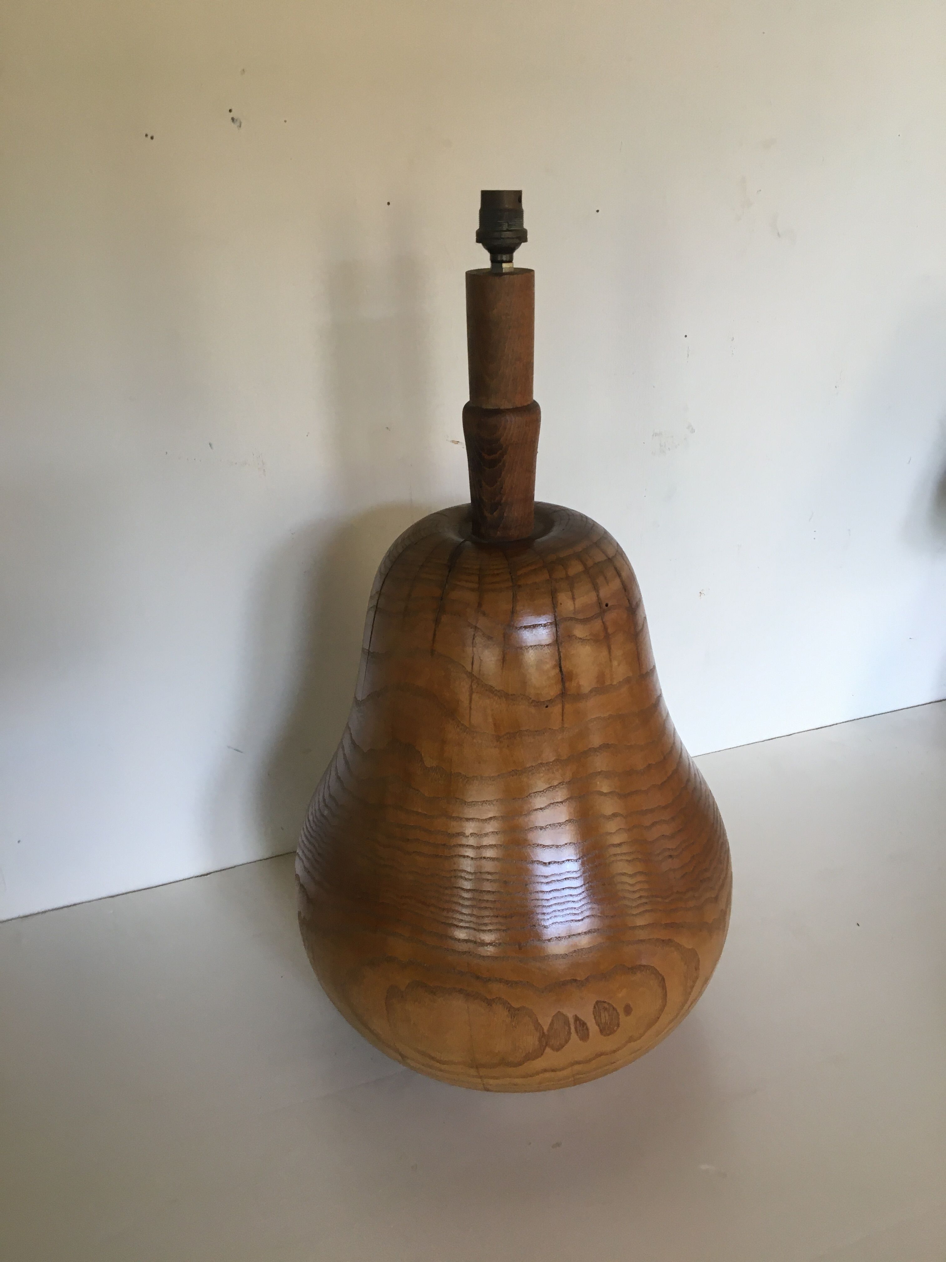 Solid wood lamp 1970