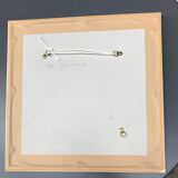 Female naked charcoal painting