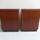 Mid century set of 2 mahogany filing cabinets
