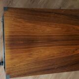 Table mobile avec plateau en palissandre
