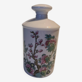 Limoges Tharaud porcelain bottle with floral decoration