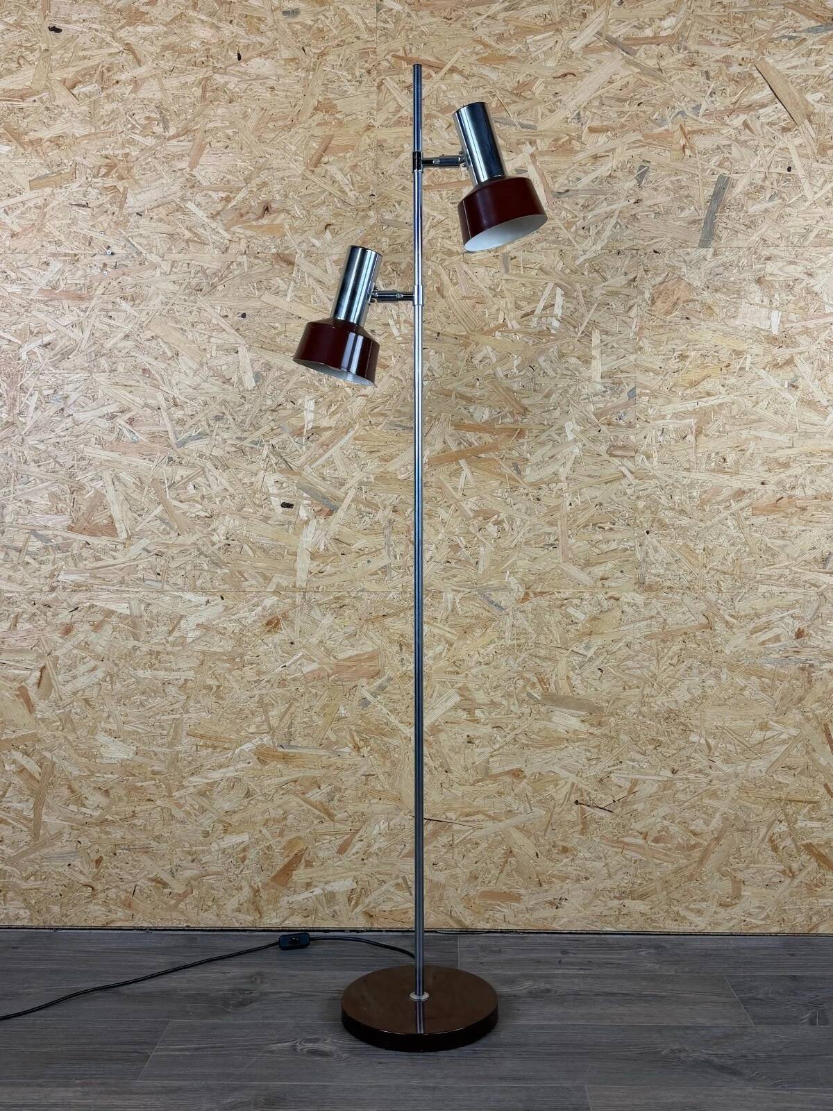 1960s 1970s Floor Lamp in Metal Space Age Design Mid Century