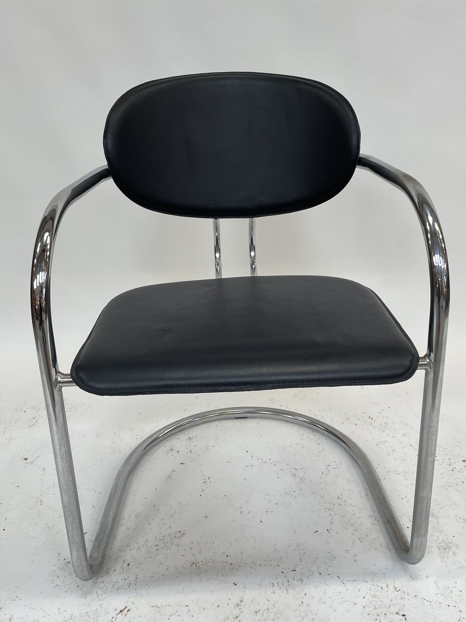 Vintage dining chair effezeta made in Italy design chrome