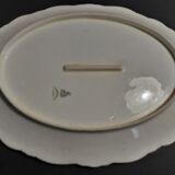 Plat de service ovale en porcelaine décor floral Charles Arhenfeldt Limoges