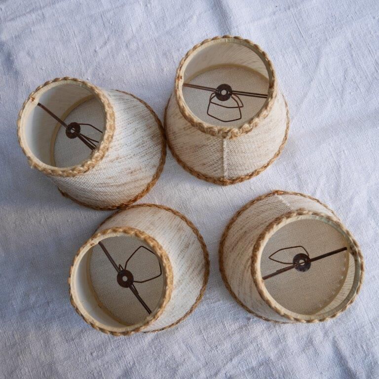 Set of cloth lampshades, with pliers