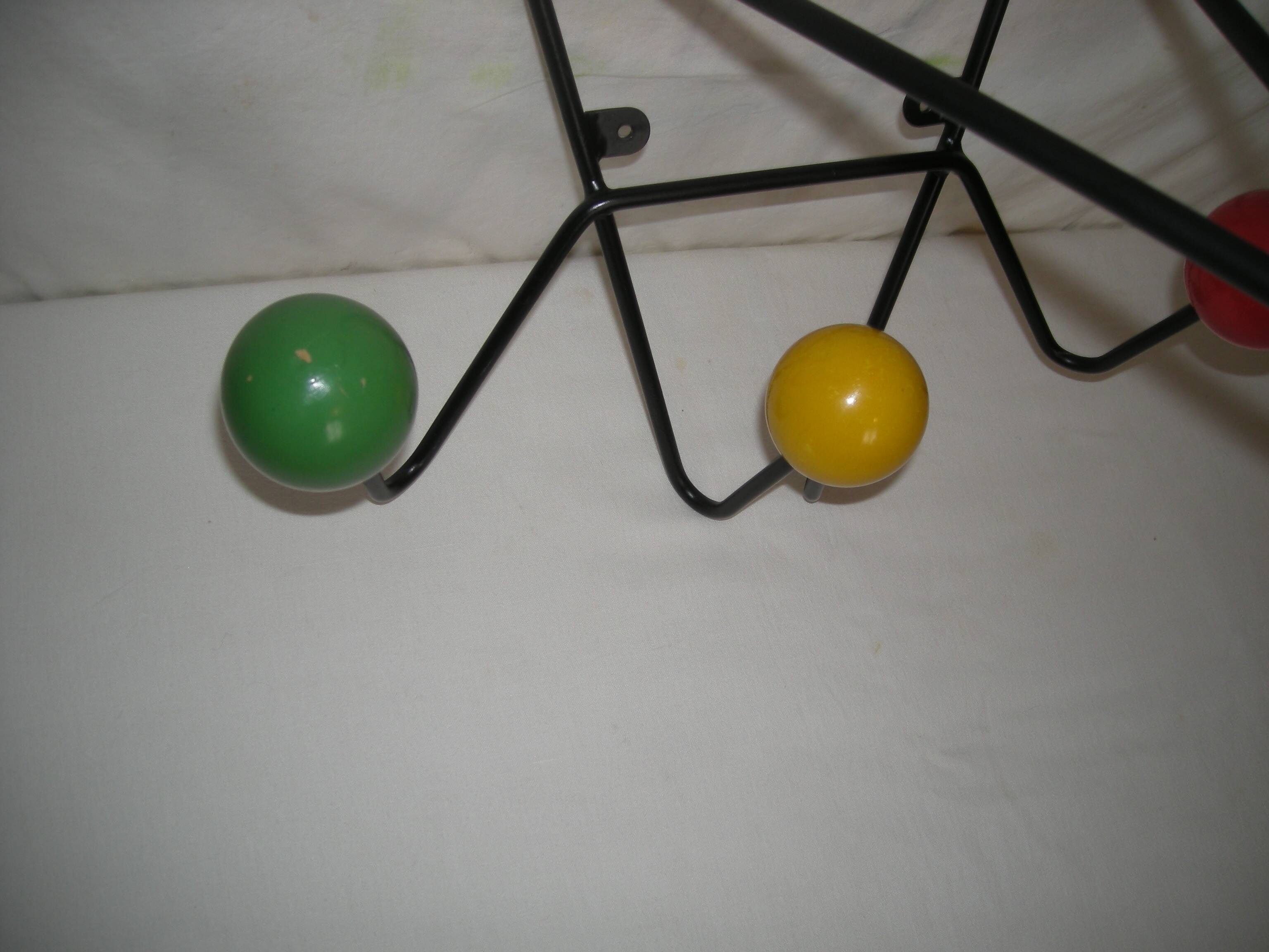 1950s Dupré-Hauser wall coat rack
