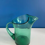 Green carafe pitcher 60s