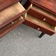 Pair of 1930s Art Deco bedside tables in rosewood.