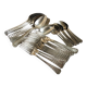 Art Deco silver-plated cutlery, silver-plated cutlery set.