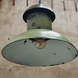 Old street lamp soft green enamel hanging lamp