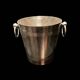 Silver metal champagne bucket