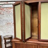Large mahogany library in Louis XVI style stamped from the Bettenfeld House in Paris.