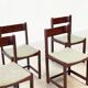 Set of six Italian dining chairs