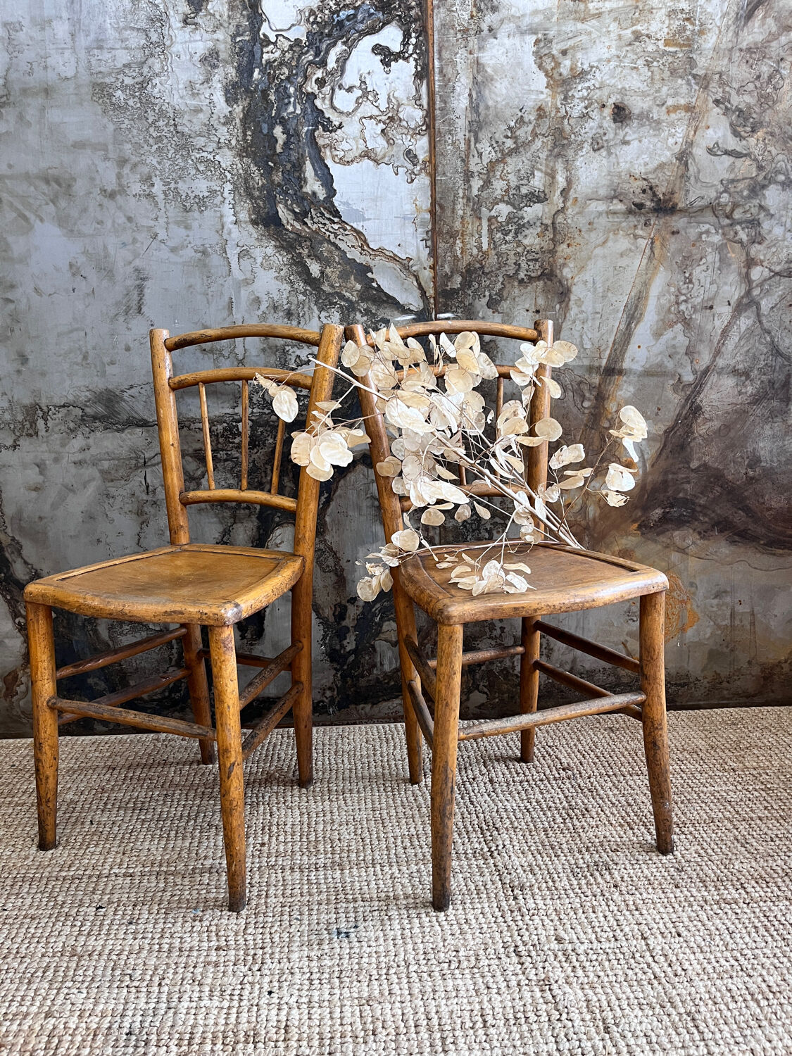 Pair of bistro chairs