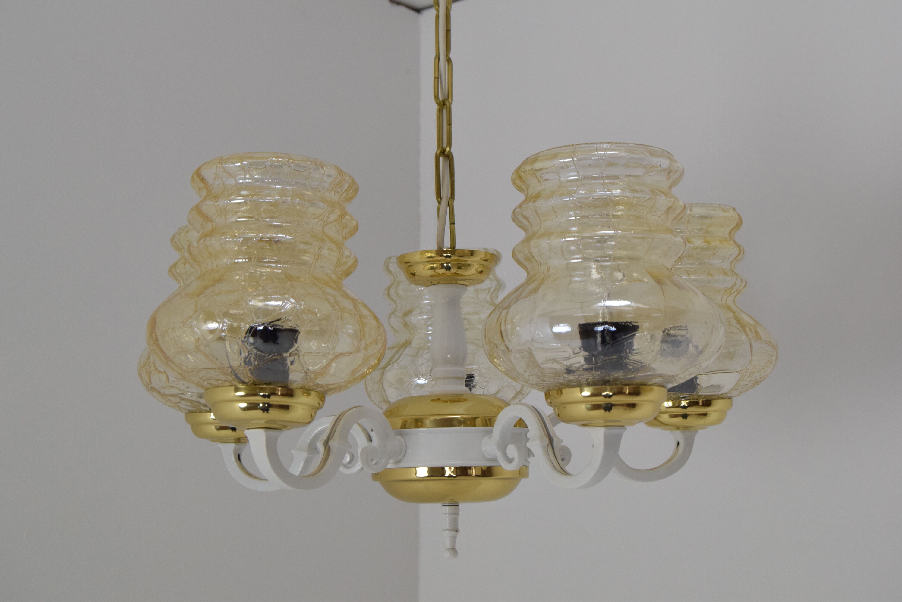 Mid-century Chandelier,Czechoslovakia,1970's.