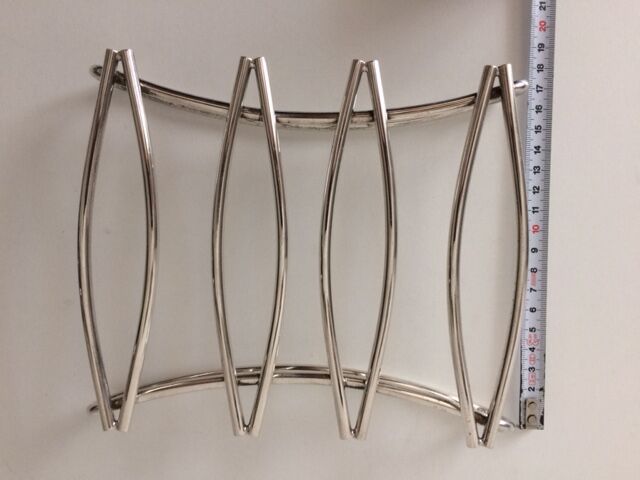 Silver metal modernist table mat