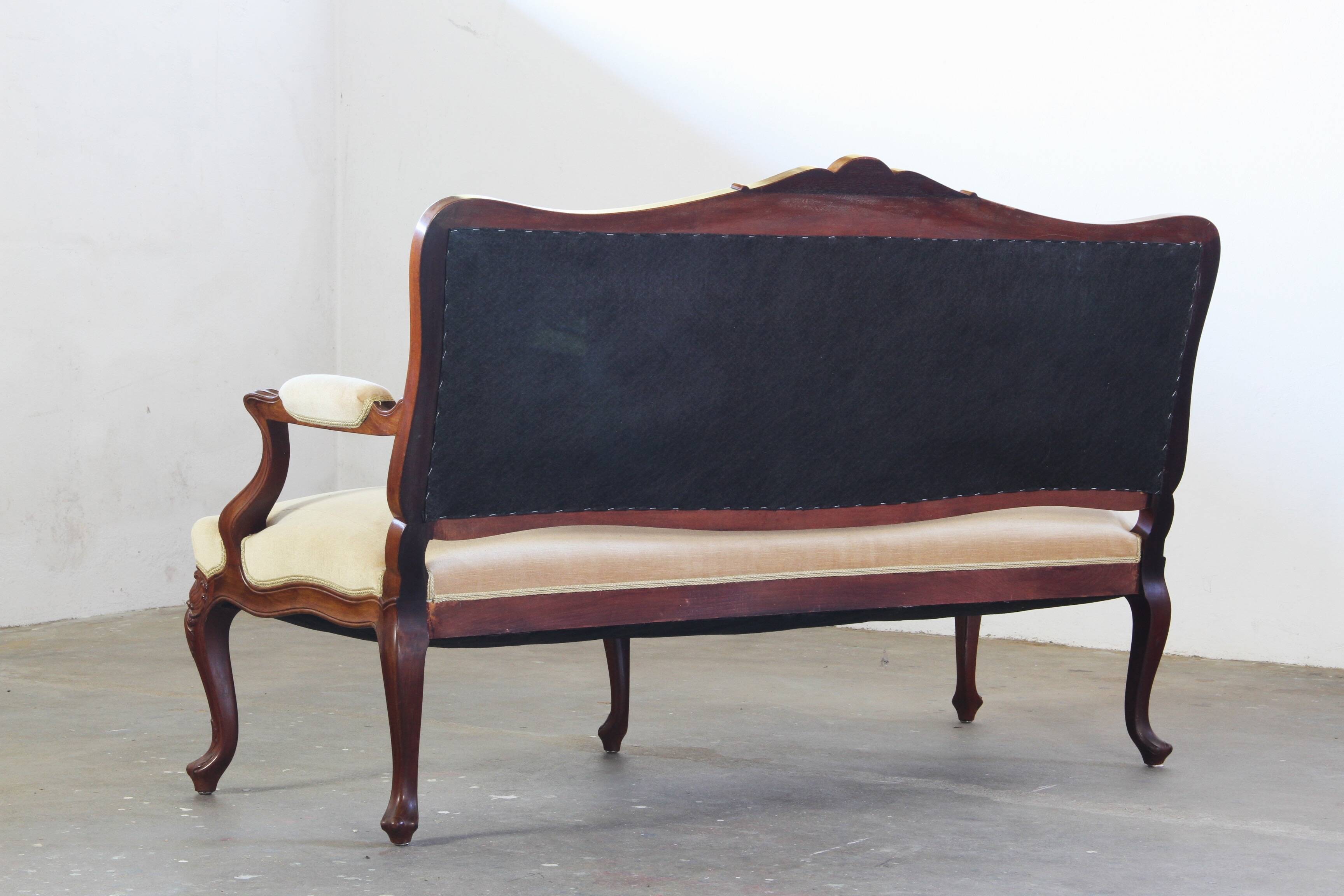 Antique Louis XV style 19th century Sofa, French