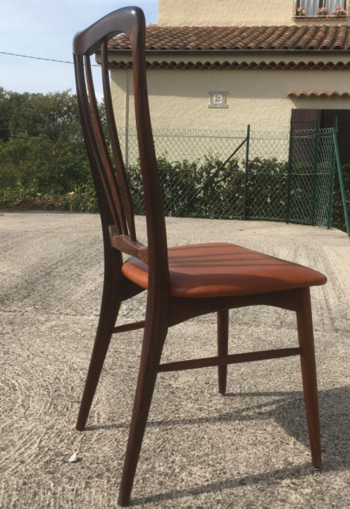 Set of 6 chairs Danish rosewood Estampillees twentieth century