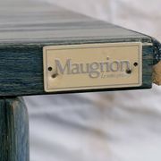 Maugrion chest of drawers in green and blue rattan
