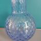 Old luminaire blown glass color blue ball