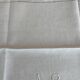 7 antique damask napkins with horse monogram decoration AR - Antique french linen
