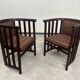 Secession Fledermaus armchairs by Josef Hoffmann